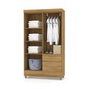 Ver imagem 3 de Guarda Roupa Solteiro 4 Portas 102 Cm Rio Plus Nature - Pallazio