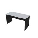 Ver imagem 2 de Escrivaninha Mesa Escritório 100% MDF 90CMX47CM 90cm Preto e Cinza Cristal