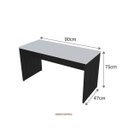 Ver imagem 3 de Escrivaninha Mesa Escritório 90cmx47cm 15mm