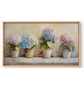Ver imagem 2 de Quadro Decorativo N°147 160x90cm - Panorâmico Botânico - Hortênsia - Madeira Clara - Rollflex