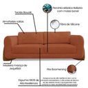 Ver mais imagens de Sofá Jobim 3 Lugares 2,30 Linho Boucle - Lucadi Home