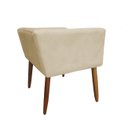 Ver imagem 2 de Banco Decorativo Nina Suede Bege - Dominic Decor