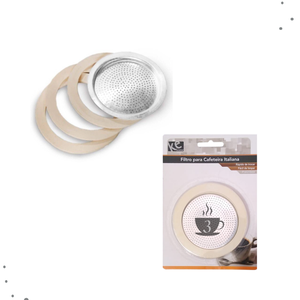 Filtro para Cafeteira Italiana / Moka de Alumínio Reposição - 3 Xícaras