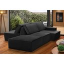 Ver imagem 1 de Sofá Ilha 7 Lugares Isadora Suede Preto Adonai Estofados