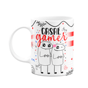Ver imagem 1 de Caneca Flork Namorados - Casal Gamer - Branca