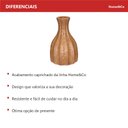 Ver imagem 7 de Castiçal Decorativo de Cerâmica Estilo Madeira 14x9x9cm Porta Vela Mesa Jantar
