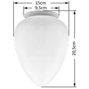Ver imagem 2 de Globo Pera Vidro Transparente Boca 10 para Plafon de Teto