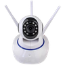 Câmera Ip sem Fio 360° 3 Antenas Hd Wifi Visão Noturna Alarme - 1