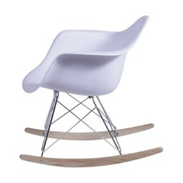 Cadeira de Balanço Eames com Braço Branca - 2
