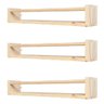 Kit 3 Prateleira Decorativa Dulce Slim Madeira 60cm - 5
