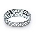 Ver imagem 1 de Bandeja Decorativa Redonda P em Metal Prata com Espelho 5x18 Cm - D’Rossi