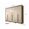Guarda-Roupa Casal 6 Portas Verona Docelar Móveis - 7