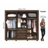 Guarda-Roupa Casal 6 Portas Verona Docelar Móveis - 5