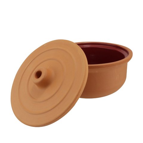 Caçarola Aldeia em Cerâmica com Tampa 2,5l 24x12cm Bordô - L'hermitage