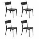 Ver imagem 1 de Kit com 4 Cadeiras Tramontina Diana Preta em Polipropileno Sustentável