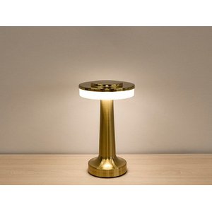 Abajur Pharos Dourado Touch Taschibra 3000k 4000k 6000k Dourado