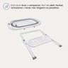Banheira de Bebê com Suporte Sicília Duo até 35 Kg Branco e Cinza - Infanti - 6