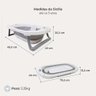 Banheira de Bebê com Suporte Sicília Duo até 35 Kg Branco e Cinza - Infanti - 8