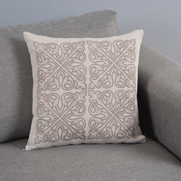 Capa para Almofada Grécia 1 Peça 45cm X 45cm 60% Algodão / 40% Poliéster Tecido Jacquard com Zíper - - 2