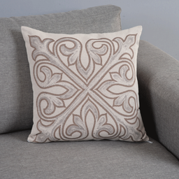 Capa para Almofada Grécia 1 Peça 45cm X 45cm 60% Algodão / 40% Poliéster Tecido Jacquard com Zíper - - 3