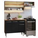 Ver imagem 3 de Armário de Cozinha Compacta 165cm Rustic/Preto Emilly Madesa 02