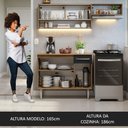 Ver imagem 6 de Armário de Cozinha Compacta 165cm Rustic/Preto Emilly Madesa 02