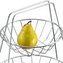 Ver imagem 4 de Fruteira 2 Andares Metal Cromado - Fruteira de Mesa Dupla Pêra - Estilosa Cromada Design Dois Andare