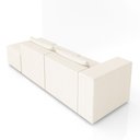 Ver imagem 5 de Sofá Versátil Sala de Estar Atlanta 298cm Modulado Bouclê Bege Claro G52 - Gran Belo