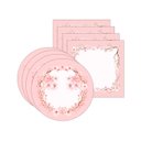 Ver imagem 1 de Kit Sousplat + Guardanapo Sakura Rosa - 4 Peças - sem Base