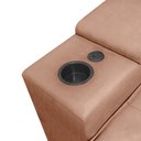 Ver imagem 3 de Sofá 2,30m Retrátil e Reclinável com Usb – Grande, Confortável e Moderno para Sala de Estar:cappucci