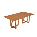 Ver imagem 1 de Mesa para Sala de Jantar Flora 180cm Tampo Canto Moeda Laminado