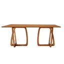 Ver imagem 2 de Mesa para Sala de Jantar Flora 180cm Tampo Canto Moeda Laminado