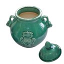 Ver imagem 6 de Potiche Decorativo com Tampa Cerâmica Chinesa Verde Jade Grande 49cm Columbus Gold