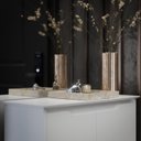 Ver imagem 3 de Cômoda / Sapateira / Multiuso HA Modelo Retrô Com Estrutura dos Pés em Madeira Tampo e Portas em MDF