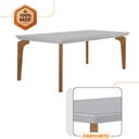 Ver imagem 4 de Mesa para Sala de Jantar Liz 180cm em Mdf e Vidro Canto Reto