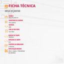 Ver imagem 5 de Mesa para Sala de Jantar Liz 180cm em Mdf e Vidro Canto Reto