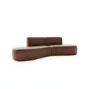 Ver imagem 3 de Sofá Orgânico Módulo Curvo Savana + Puff Corino Modena Whisk - Montanari's Decor