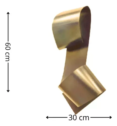Ver imagem 2 de Decoração Escultura de Parede de Metal Exclusivo no Brasil Home Decor Dourado