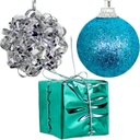 Ver imagem 2 de Kit 22 Pendentes Enfeite Presente Bolas Árvore Natal de 4cm