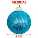Ver imagem 3 de Kit 22 Pendentes Enfeite Presente Bolas Árvore Natal de 4cm