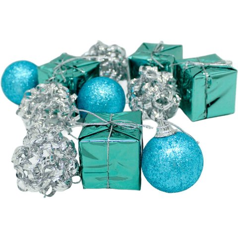 Kit 22 Pendentes Enfeite Presente Bolas Árvore Natal de 4cm