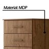 Cômoda 4 Gavetas Castanho Moval Móveis MS 913 90x61x47 - 5