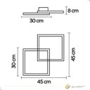 Ver imagem 5 de Painel Plafon Teto Sobrepor Case Preto Led 3000k 60w Bivolt