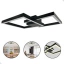 Ver imagem 1 de Painel Plafon Teto Sobrepor Case Preto Led 3000k 60w Bivolt