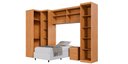 Ver imagem 3 de Guarda Roupa Modulado Solteiro Dallas Benetil Móveis
