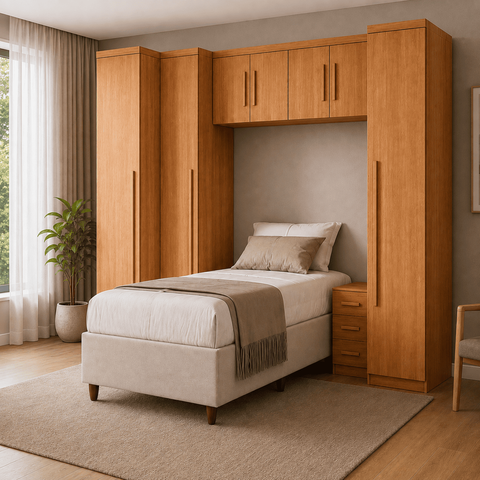 Guarda Roupa Modulado Solteiro Dallas Benetil Móveis