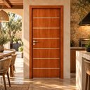 Ver imagem 2 de Porta Frisada R50VL 210x80 de Madeira com MDF Acabamento UV:Mogno