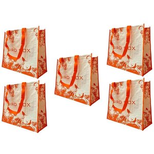 Bolsa Ecologica Ecobag Saco de Ombro Retornavel Kit 5 Uni Mercado Compras Dobravel Resistente