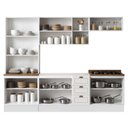 Ver imagem 4 de Cozinha Americana Modulada com Rodapé 8 Peças 280cm sem Tampo Friz Genialflex