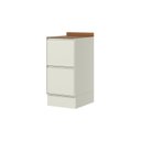 Ver imagem 3 de Balcão 40cm 02 Gavetas com Tampo Fineze Bege/Areia HP/Cinamomo